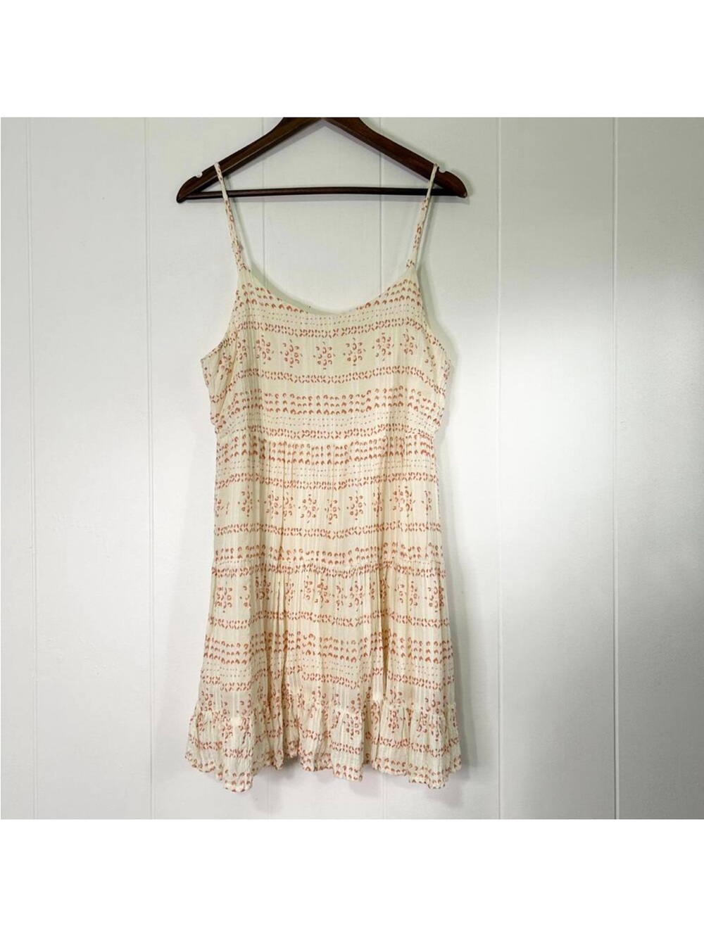 Mahina Cream Sundress with Floral Print